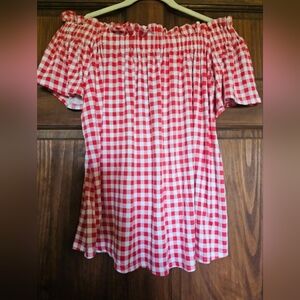 New Women's Gingham Top